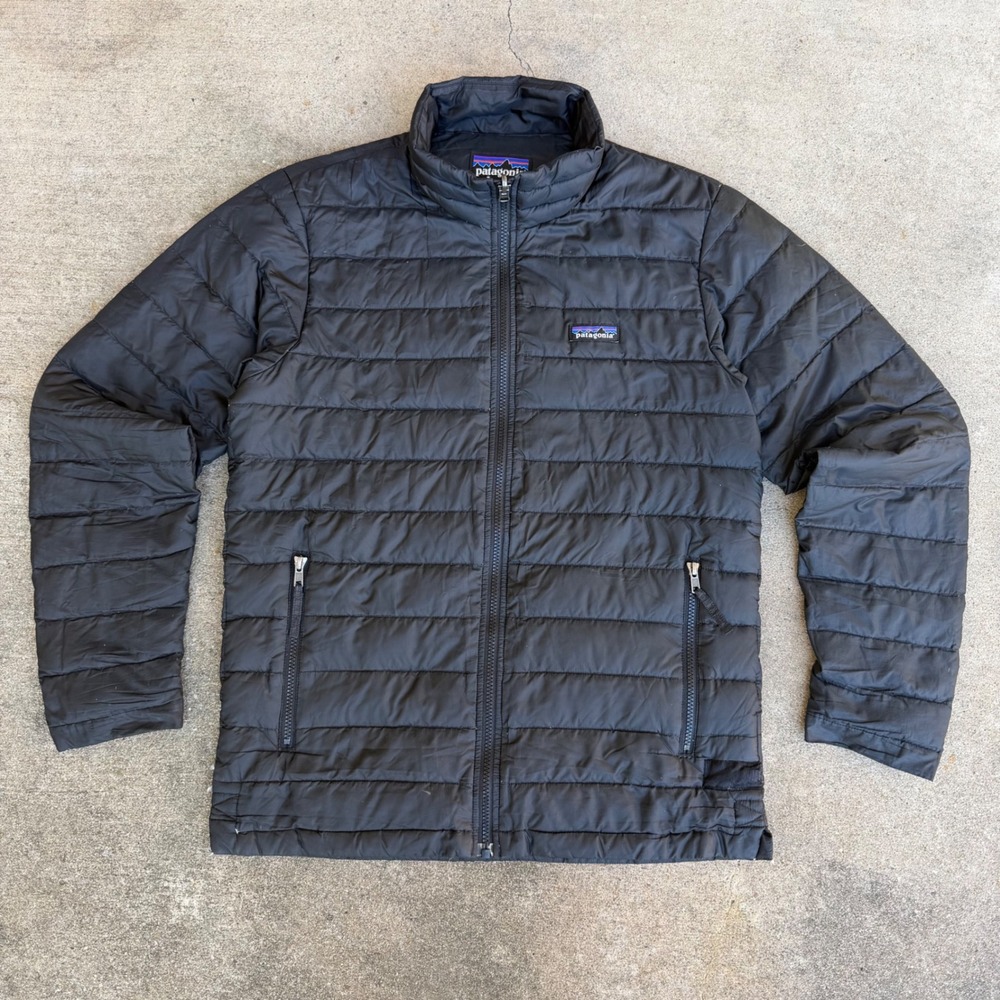 Patagonia Nano Puff Jacket Mens Small Black Insulated Puffer Full Zip 84212